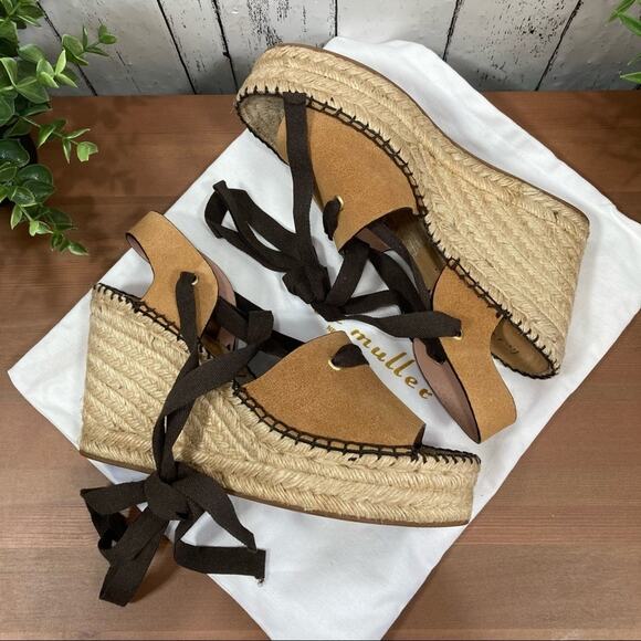 Bettye Muller Christina Lace Up Espadrilles Size 38 - Picture 4 of 9